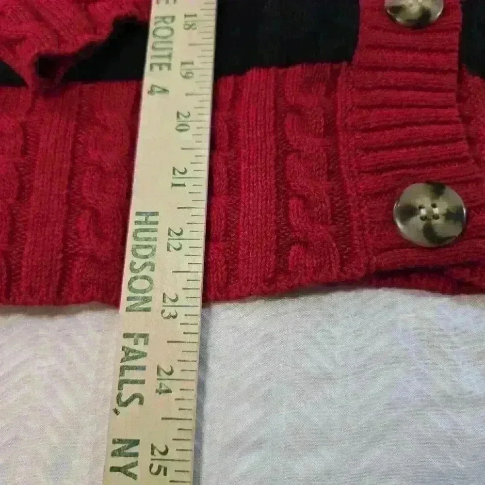Vintage Sweater Bonnie & Bill Ramie Cardigan Fair Isle Womens XL Festive Nordic - Picture 8 of 16